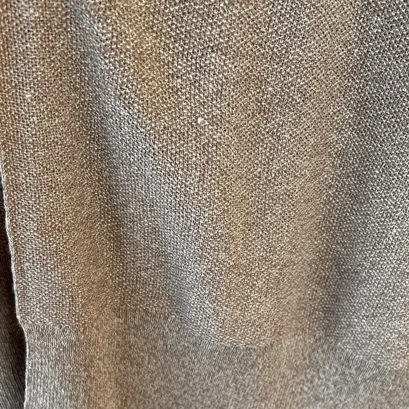 Eileen Fisher Organic Linen Cotton Long Open Cardigan Cocoa Cream XL - Picture 7 of 10